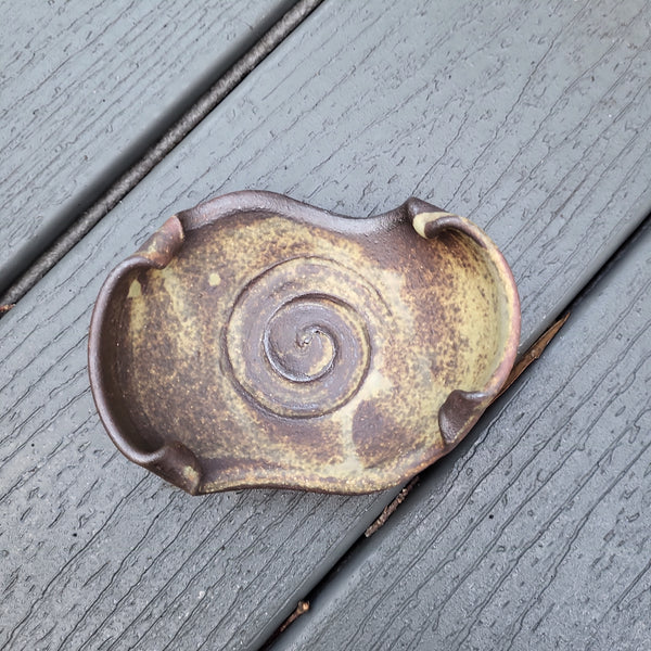 Swirl Raw glaze. Tray 10/22