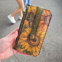 Sunflower cork Purse pal