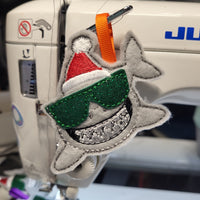 Santa Shark Ornament