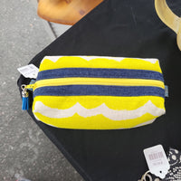 Yellow Waves Boxy Pouch