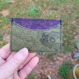 Olive/Purple Front Pocket ID Wallet