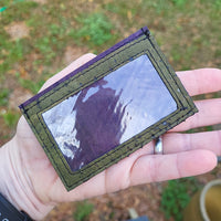 Olive/Purple Front Pocket ID Wallet
