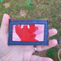 Gray/Red Front Pocket ID Wallet