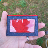 Gray/Red Front Pocket ID Wallet
