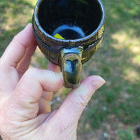 Green, itty bitty Barrel Mug