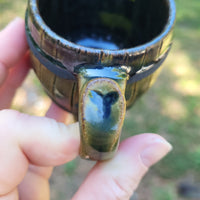 Green, itty bitty Barrel Mug