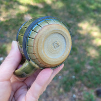 Green, itty bitty Barrel Mug