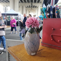 Lavender & Green Vase