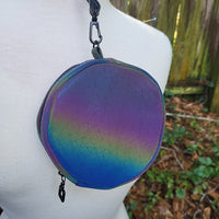 Holographic, Mini Magda, vinyl, Round wristlet