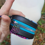 Roses, Mini Magda, vinyl, Round wristlet