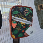 Strawberry & Lady Bugs, orange wax Canvas