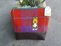Harris Tweed and Embroidered Dog