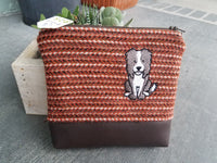 Harris Tweed and Embroidered Dog
