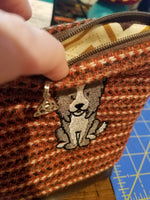 Harris Tweed and Embroidered Dog