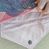 Envelope Clutch in Pink and Half Circles