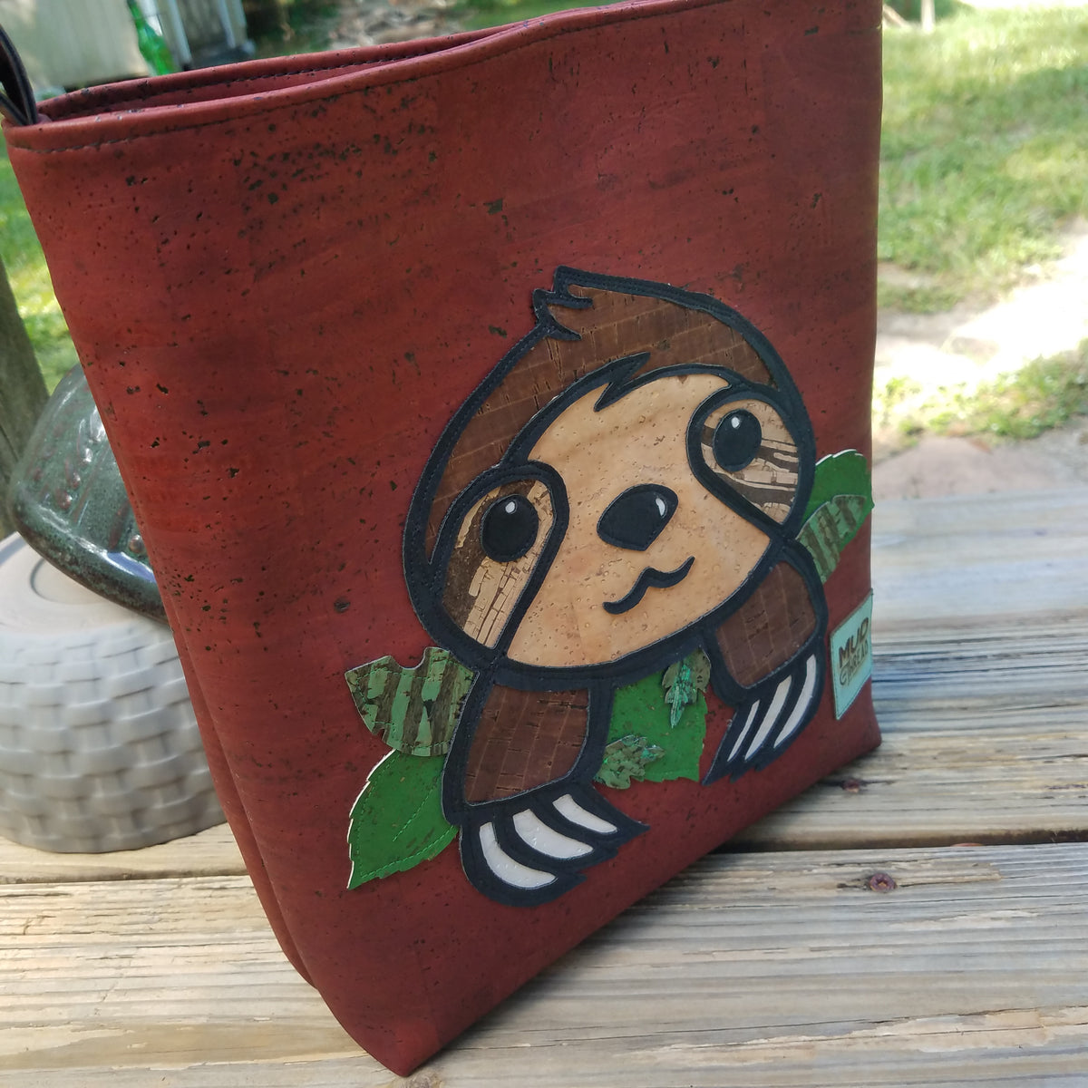SLOTH Cork Open Top Crossbody – mudandthread