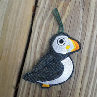 Puffin, Harris Tweed Ornament