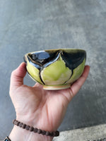 Green flower, 5/22 medium bowl