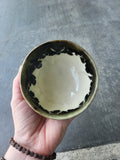 Green flower, 5/22 medium bowl
