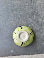 Green flower, 5/22 medium bowl