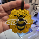Bee & Honeycomb Ornament