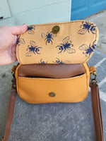 BEES/Vinyl, itty bitty Bowler Bag