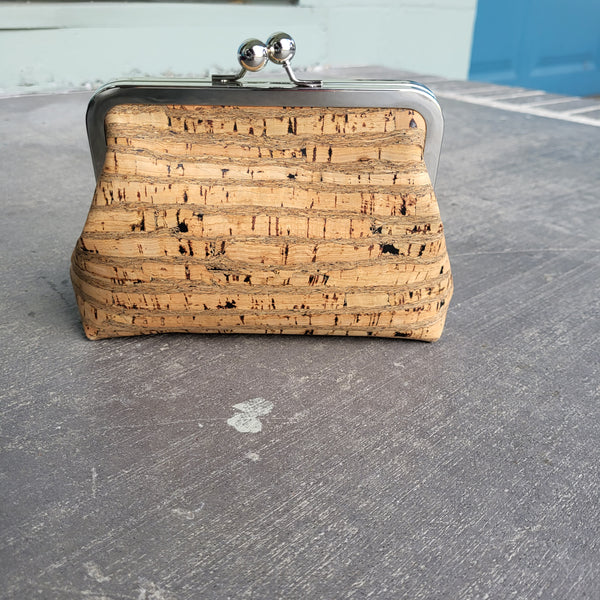 Cork with Metal Purse Frame