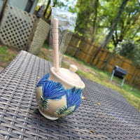 Thistle Honey Pot w/ lid,2023