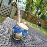 Thistle Honey Pot w/ lid,2023