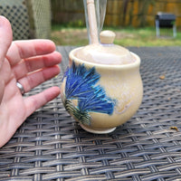 Thistle Honey Pot w/ lid,2023