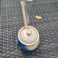 Thistle Honey Pot w/ lid,2023