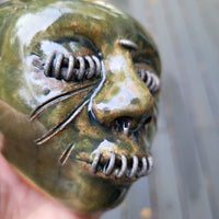 Skull, green