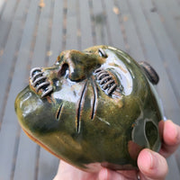 Skull, green