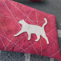 White Cat Cork Clutch