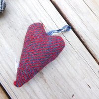 Harris Tweed heart Ornament