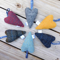 Harris Tweed heart Ornament