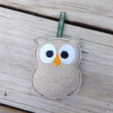 Owl Ornament Harris Tweed