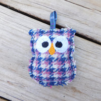 Owl Ornament Harris Tweed
