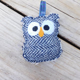 Owl Ornament Harris Tweed