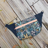 Menagerie, peach zipper, Large