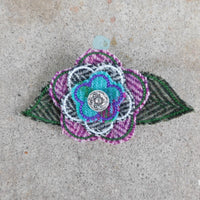 Seafoam Green Tweed Brooch