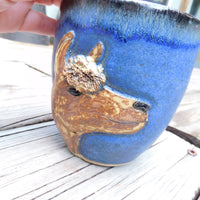 Blue Alpaca Mug