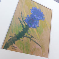 Scottish Thistle Block Print