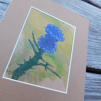 Scottish Thistle Block Print