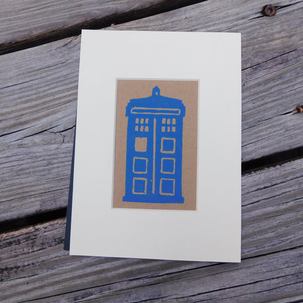 T.A.R.D.I.S. Block Print