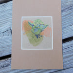 Yoda Block Print