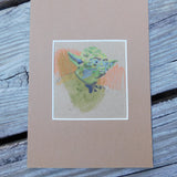 Yoda Block Print