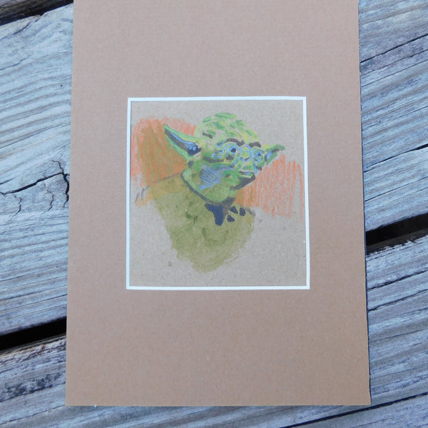 Yoda Block Print