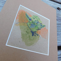 Yoda Block Print