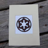Galactic Empire Block Print